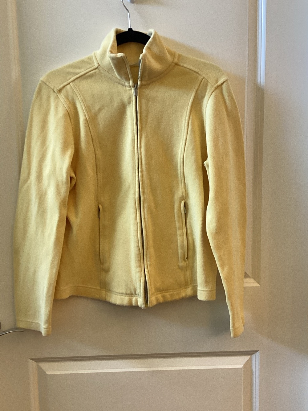 Tommy Bahama Light Yellow Fleece Zip Jacket